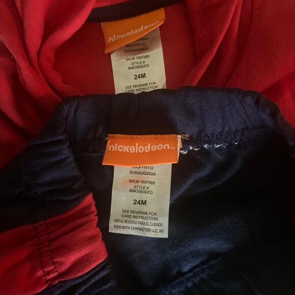 Boys 24M Red and Blue Nickelodeon Paw Patrol Hoodie and Sweatpants Set - Picture 2 of 2